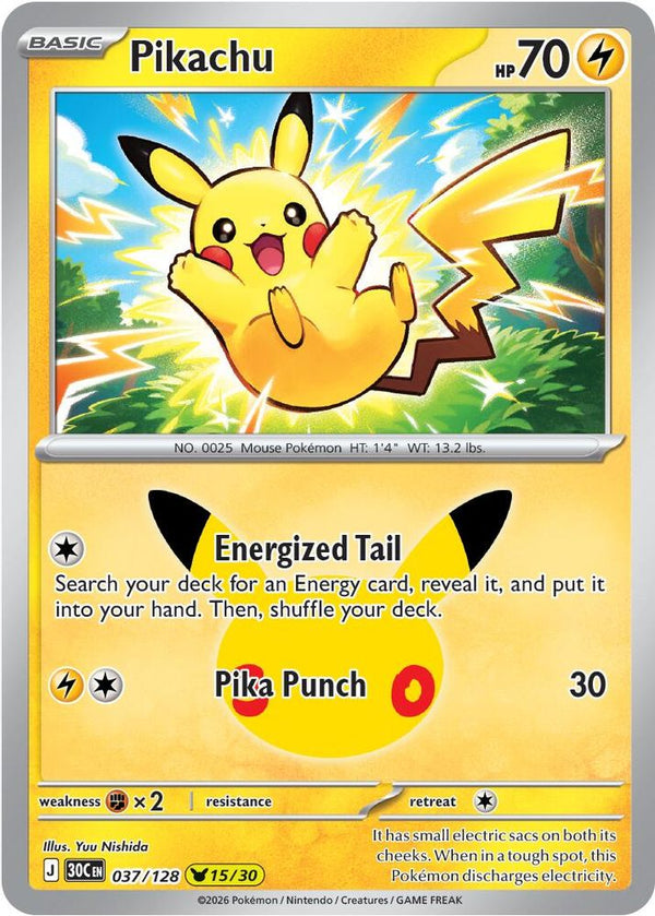 Pikachu - 037/128 - Pikachu Rare