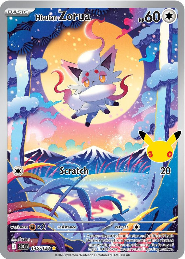 Hisuian Zorua - 145/128 - Illustration Rare