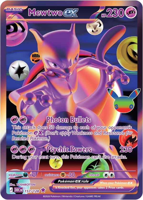 Mewtwo ex - 157/128 - Futuristic Rare