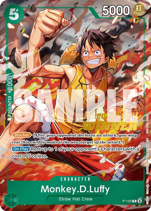 Monkey.D.Luffy (OP16 Release Event Winner) - P-135 - Promo