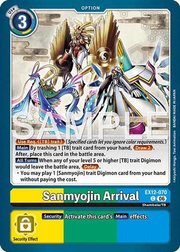 Sanmyojin Arrival - EX12-070 - Common