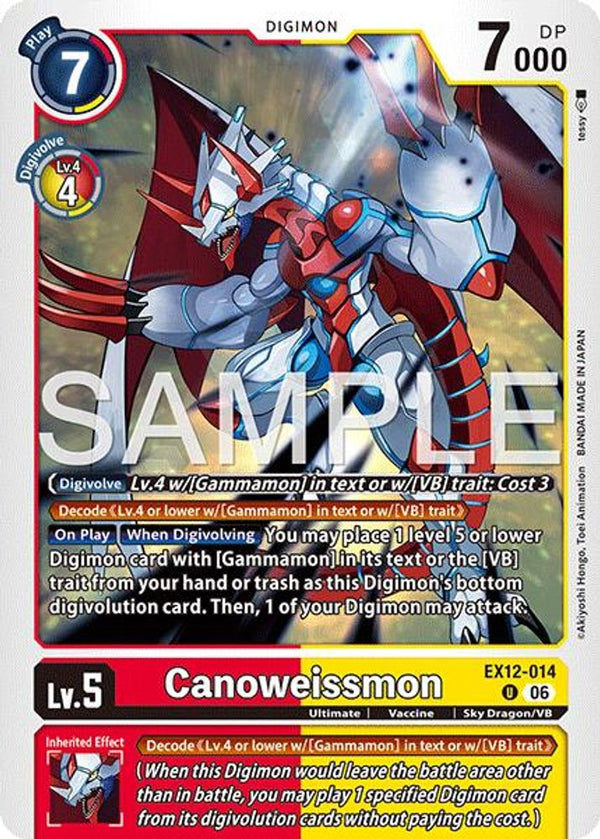 Canoweissmon - EX12-014 - Uncommon