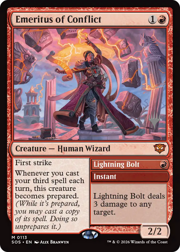 Emeritus of Conflict // Lightning Bolt - Promo Pack (PSOS)