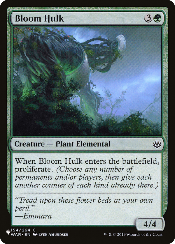 Bloom Hulk - WAR Reprint (PLST)
