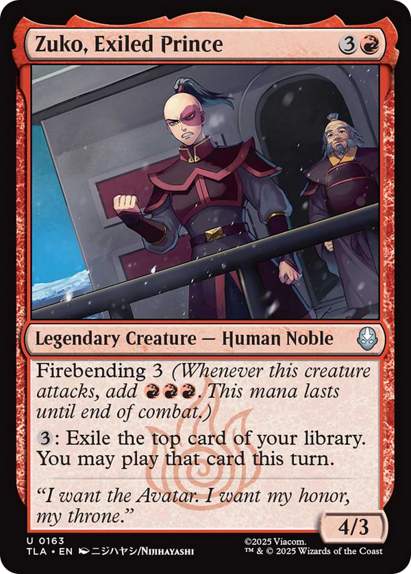 Zuko, Exiled Prince (TLA)