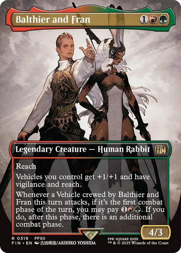 Balthier and Fran - Borderless Artist Card (FIN)