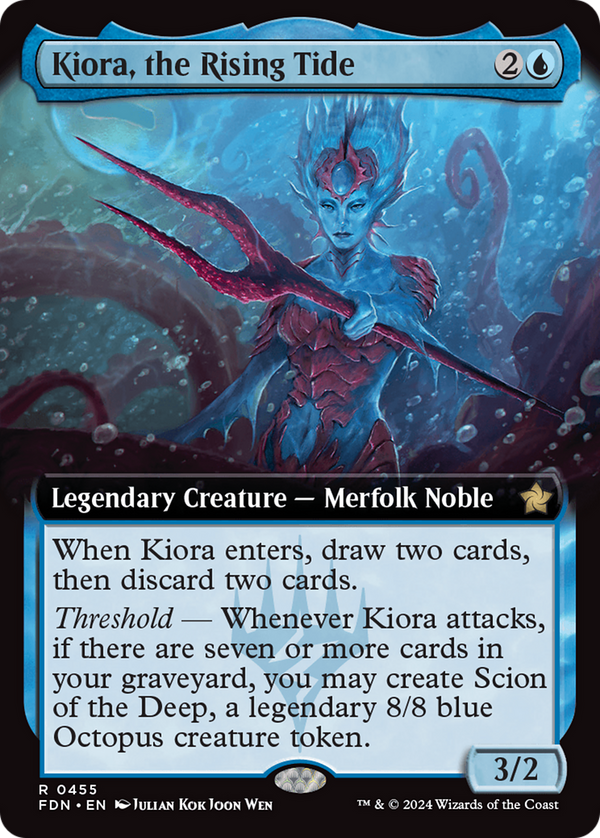 Kiora, the Rising Tide - Extended Art (FDN)