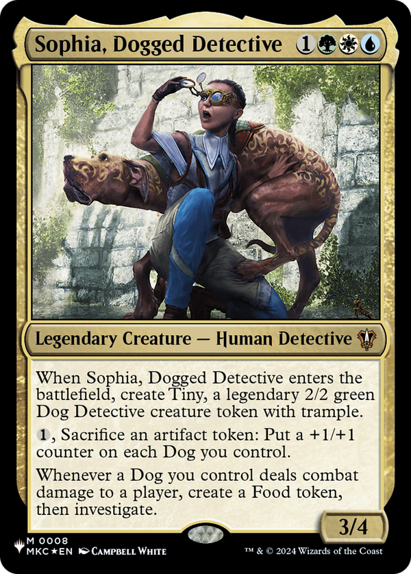 Sophia, Dogged Detective - MKC Reprint (PLST)