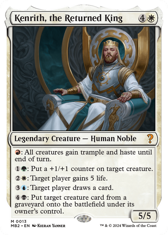 Kenrith, the Returned King (MB2)