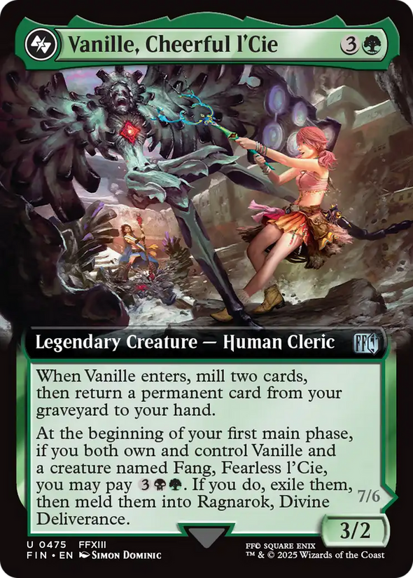 Vanille, Cheerful l'Cie // Ragnarok, Divine Deliverance - Extended Art (FIN)