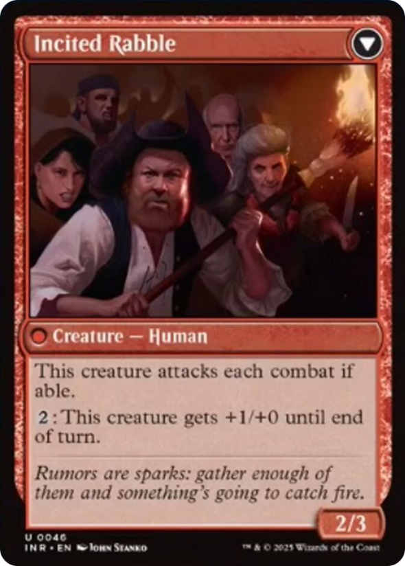 Town Gossipmonger // Incited Rabble (INR)