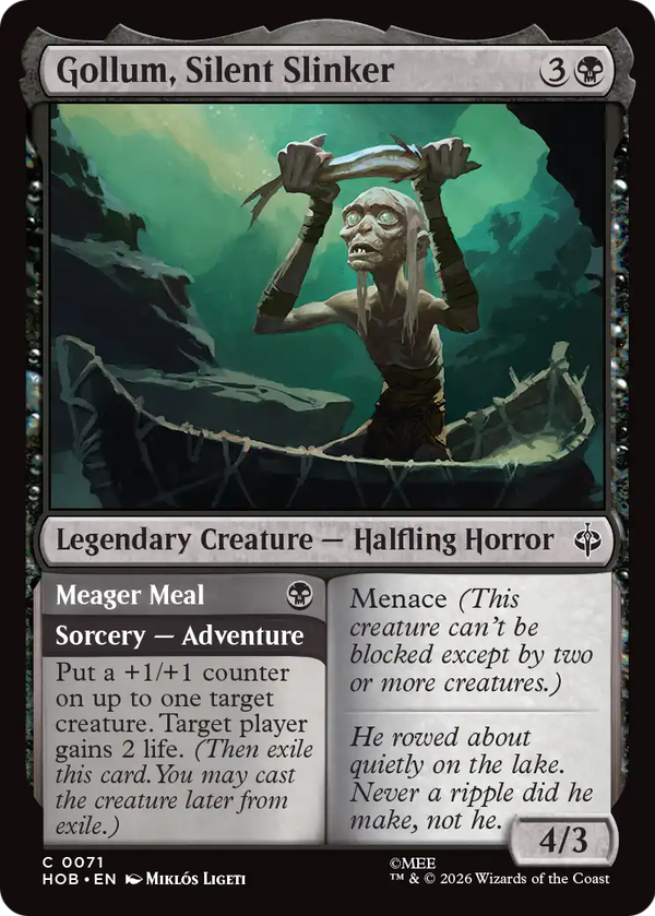 Gollum, Silent Slinker // Meager Meal (HOB) (Pre-Order)
