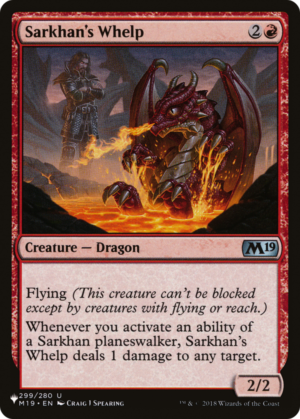 Sarkhan's Whelp - M19 Reprint (PLST)
