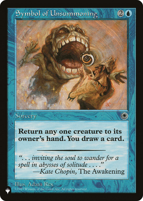 Symbol of Unsummoning - POR Reprint (PLST)