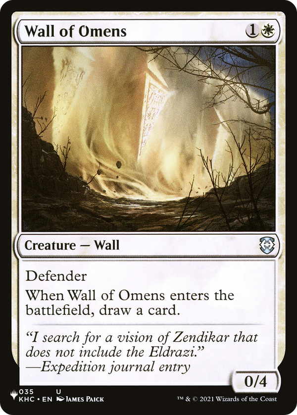 Wall of Omens - KHC Reprint (PLST)