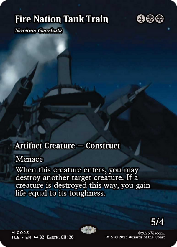Fire Nation Tank Train // Noxious Gearhulk - Borderless Source Material (TLE)