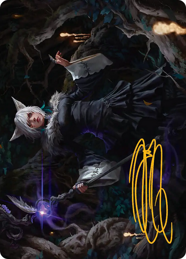 Y'shtola, Night's Blessed (021) - Art Series (Gold-Stamped Signature) (AFIN)