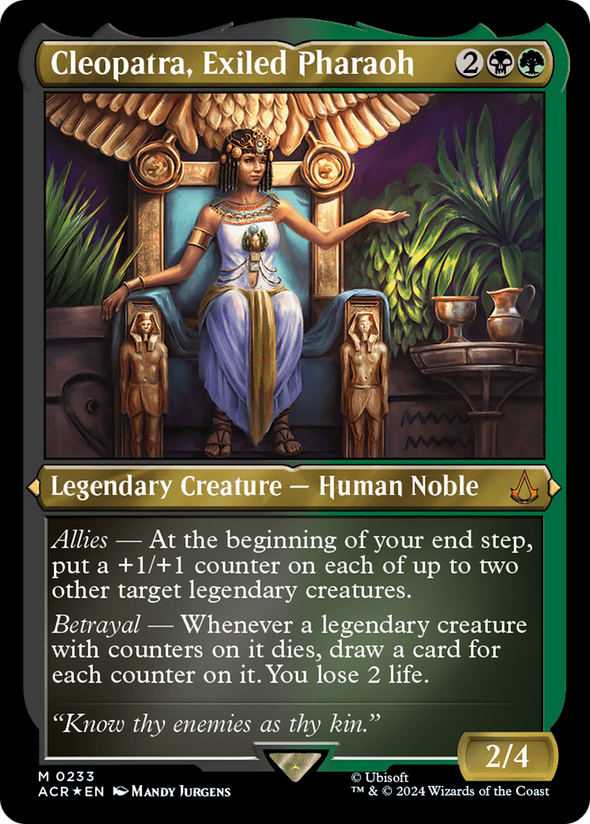 Cleopatra, Exiled Pharaoh (Etched) (ACR)