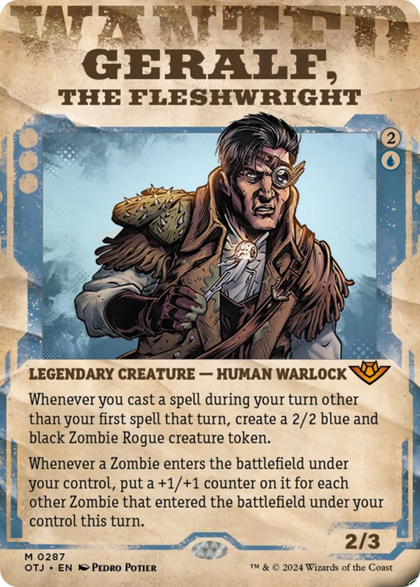 Geralf, the Fleshwright - Wanted Poster Showcase (OTJ)