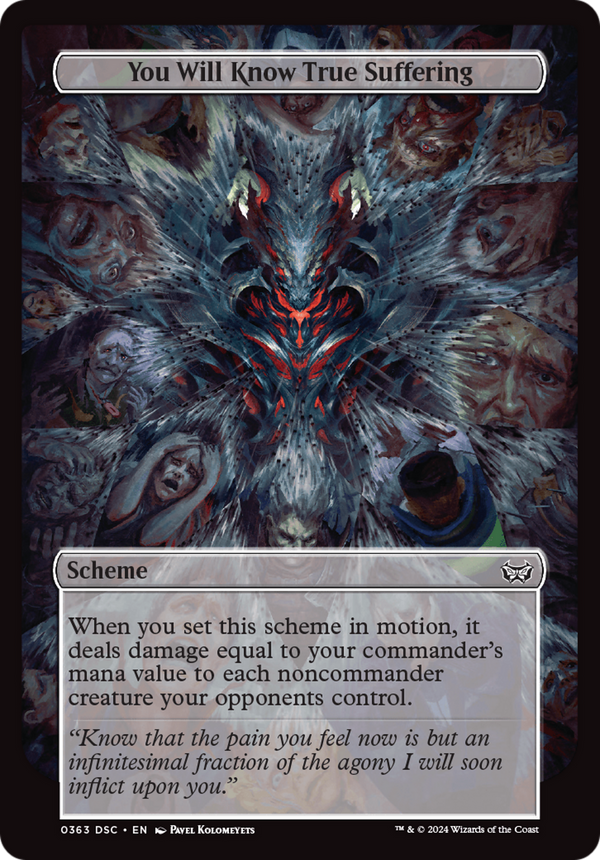 You Will Know True Suffering - Oversized Archenemy Scheme (DSC)