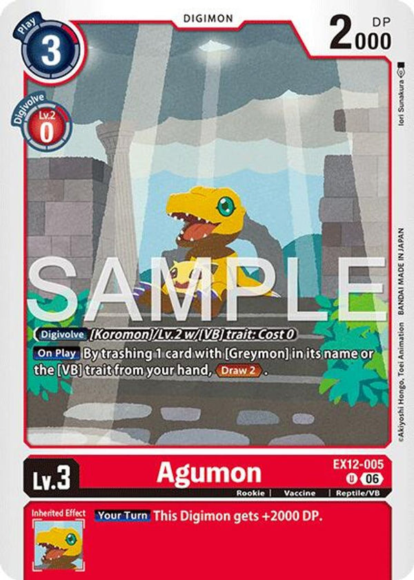 Agumon - EX12-005 - Uncommon