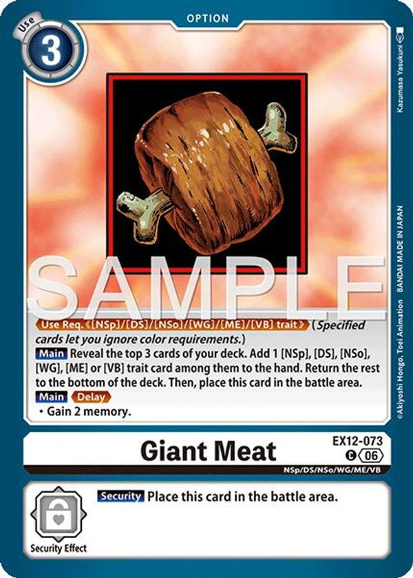 Giant Meat - EX12-073 - Common