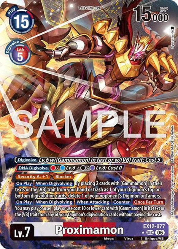 Proximamon (Alternate Art) - EX12-077 - Secret Rare