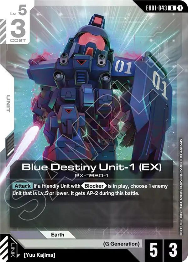 Blue Destiny Unit-1 (EX) - EB01-043 - Rare