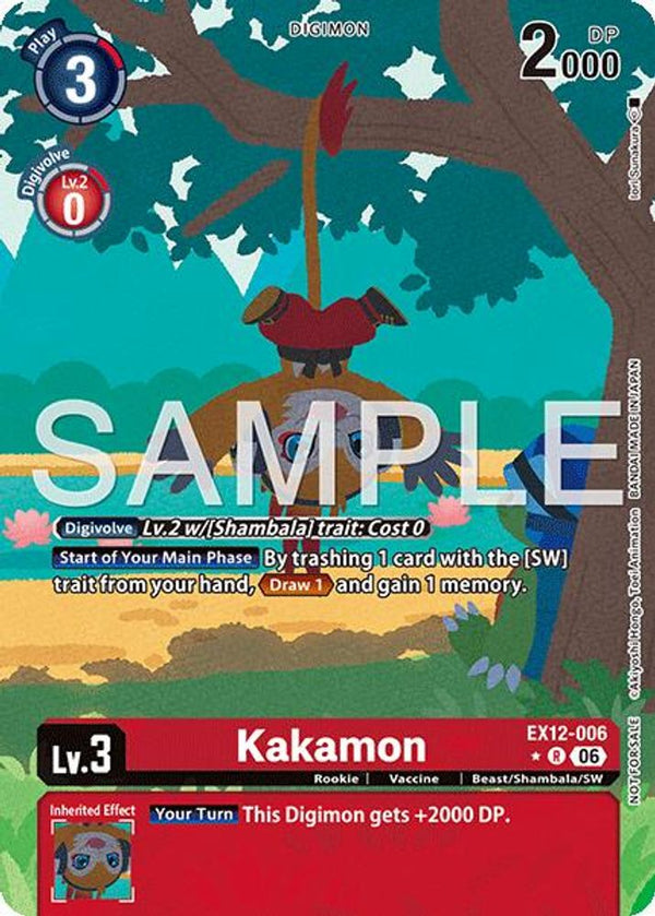 Kakamon (Box Topper) - EX12-006 - Rare