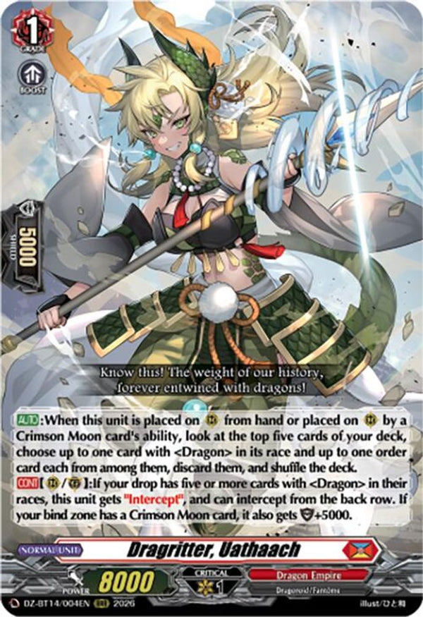 Dragritter, Uathaach - DZ-BT14/004EN - Triple Rare