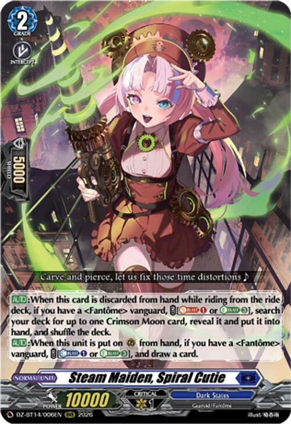 Steam Maiden, Spiral Cutie - DZ-BT14/006EN - Triple Rare
