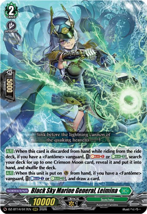 Black Sky Marine General, Leimina - DZ-BT14/017EN - Triple Rare