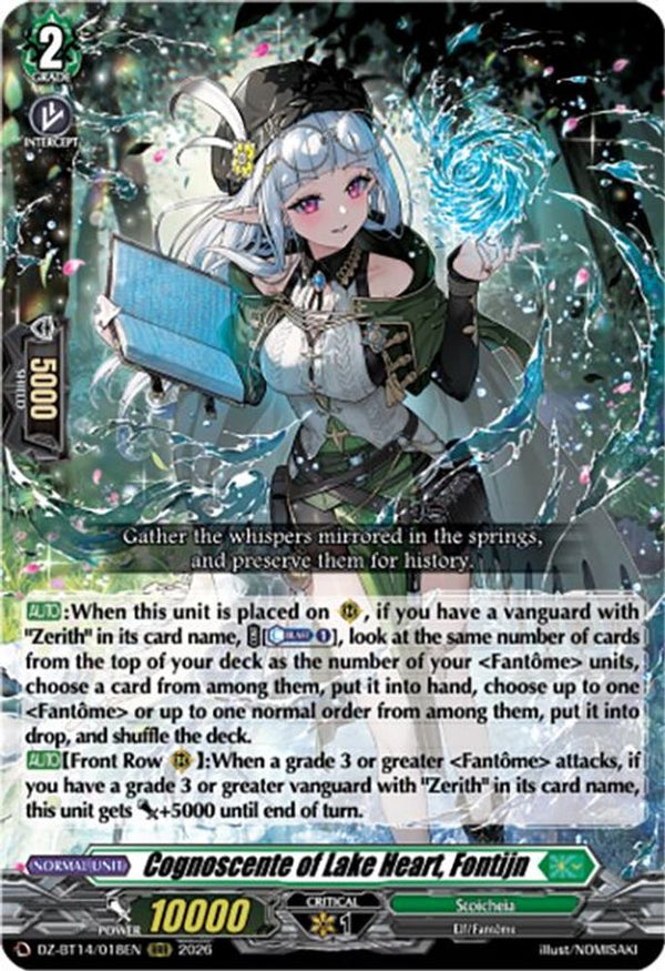 Cognoscente of Lake Heart, Fontijn - DZ-BT14/018EN - Triple Rare