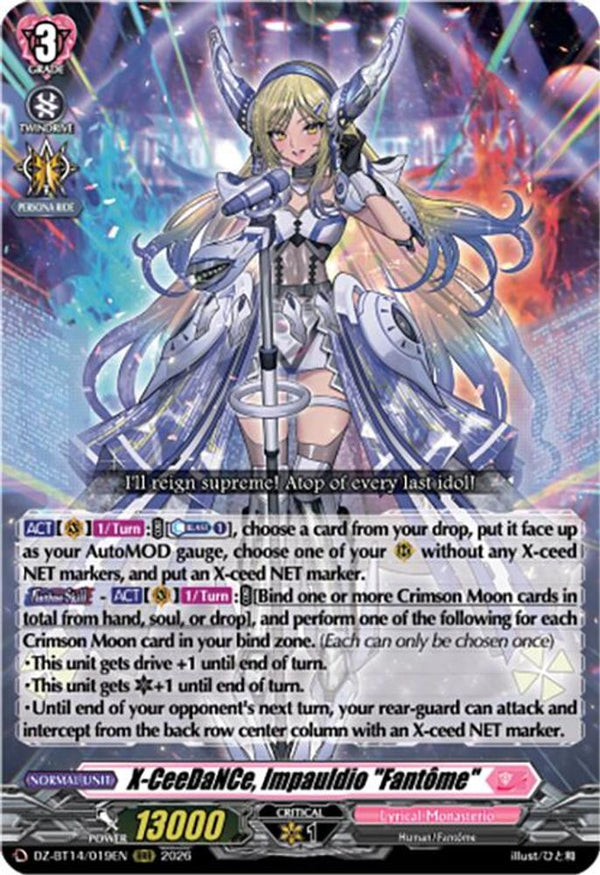 X-CeeDaNCe, Impauldio "Fantome" - DZ-BT14/019EN - Triple Rare
