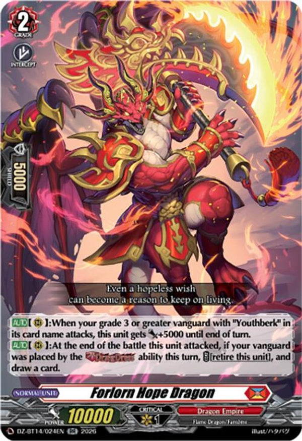 Forlorn Hope Dragon - DZ-BT14/024EN - Double Rare