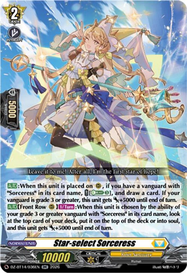 Star-select Sorceress - DZ-BT14/036EN - Double Rare