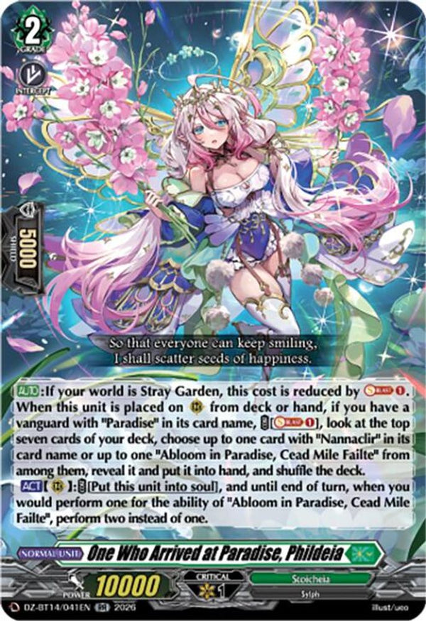 One Who Arrived at Paradise, Phildeia - DZ-BT14/041EN - Double Rare