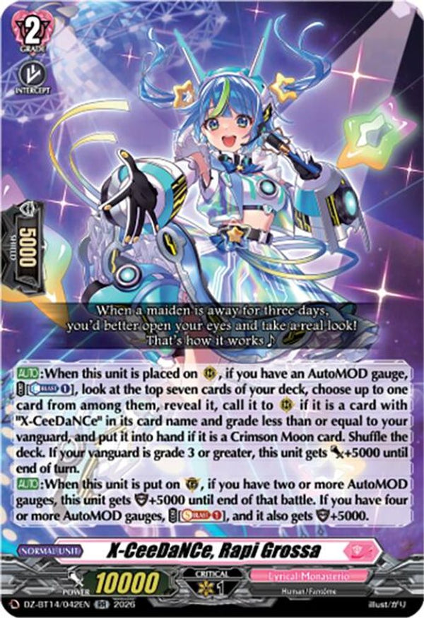 X-CeeDaNCe, Rapi Grossa - DZ-BT14/042EN - Double Rare
