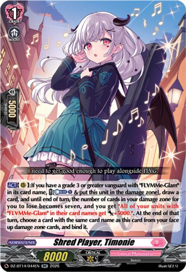 Shred Player, Timonie - DZ-BT14/044EN - Double Rare