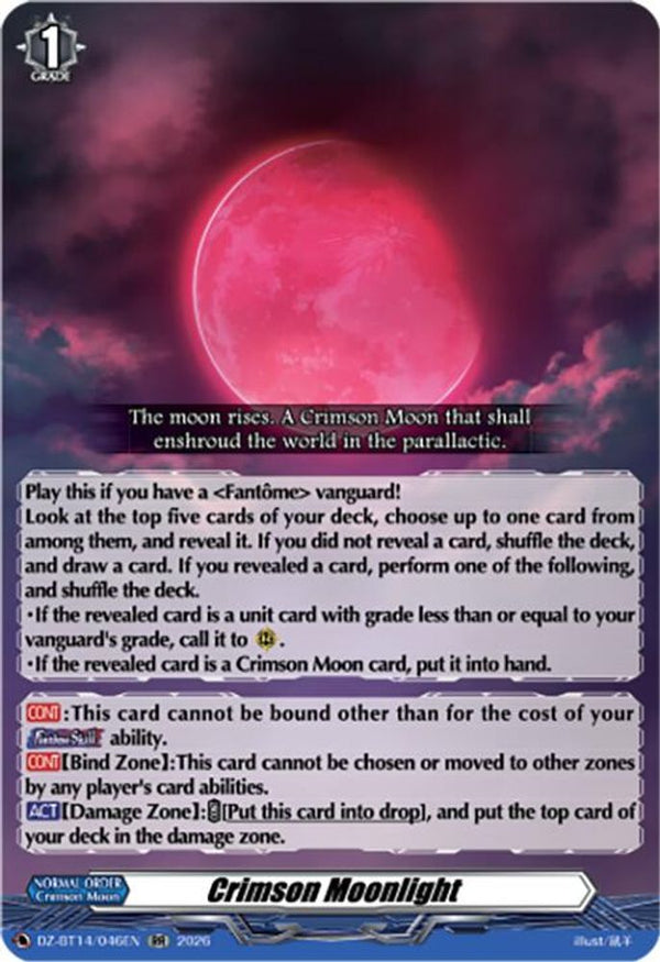 Crimson Moonlight - DZ-BT14/046EN - Double Rare