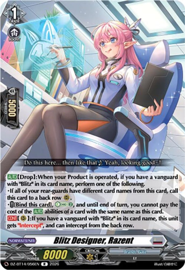 Blitz Designer, Razent - DZ-BT14/056EN - Rare