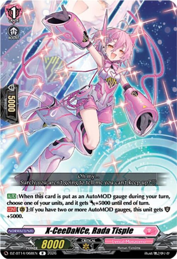X-CeeDaNCe, Rada Tisple - DZ-BT14/068EN - Rare