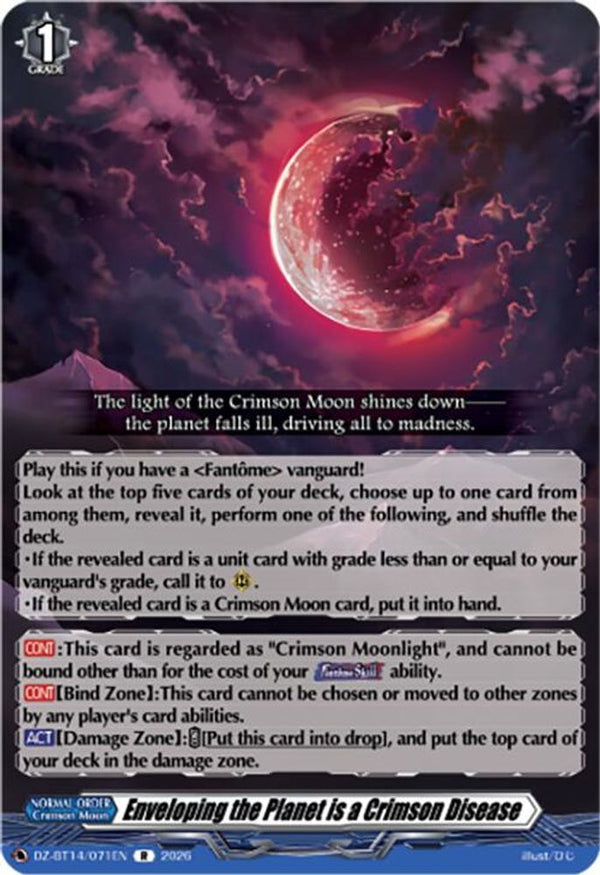 Enveloping the Planet is a Crimson Disease - DZ-BT14/071EN - Rare