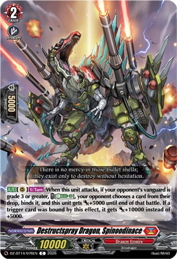 Destructspray Dragon, Spinoodinace - DZ-BT14/076EN - Common