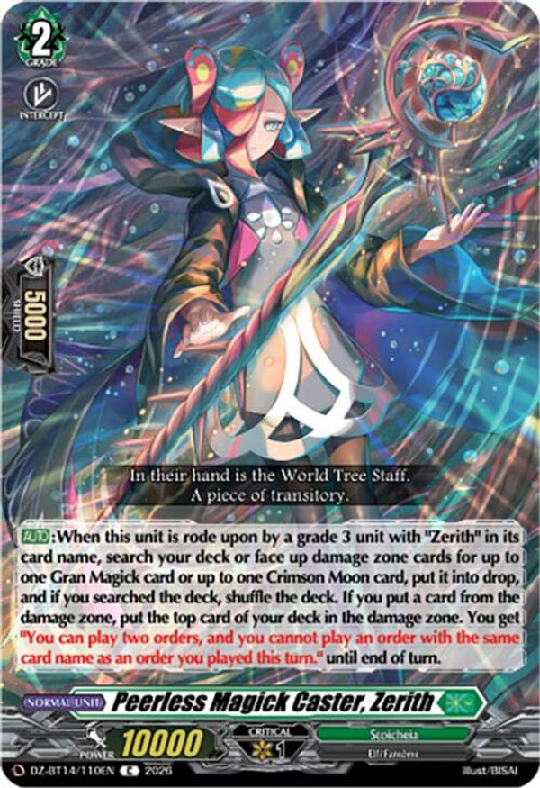 Peerless Magick Caster, Zerith - DZ-BT14/110EN - Common