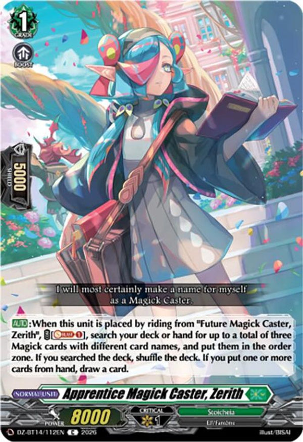 Apprentice Magick Caster, Zerith - DZ-BT14/112EN - Common