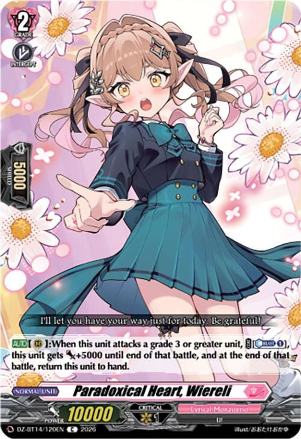 Paradoxical Heart, Wiereli - DZ-BT14/120EN - Common