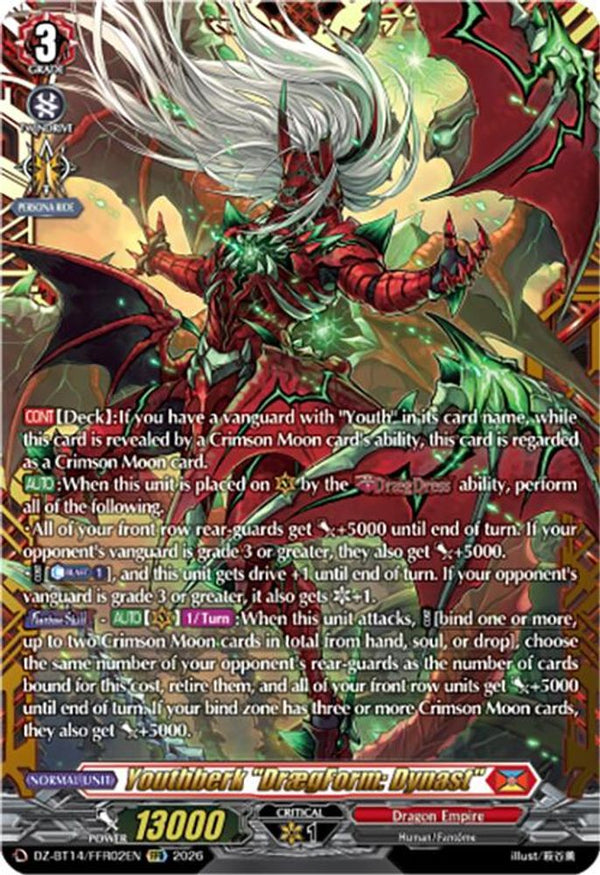 Youthberk "DraegForm: Dynast" (FFR) - DZ-BT14/FFR02EN - Double Frame Rare