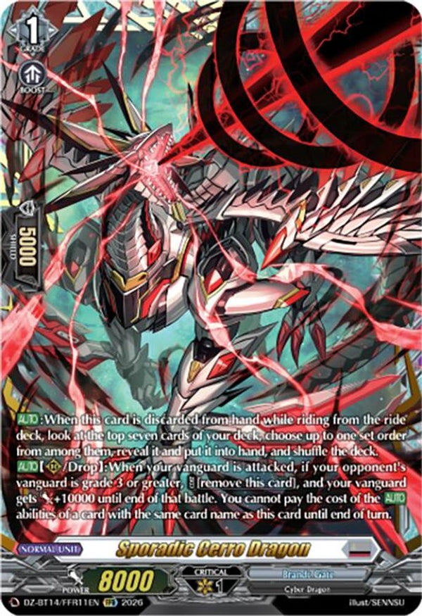 Sporadic Cerro Dragon (FFR) - DZ-BT14/FFR11EN - Double Frame Rare