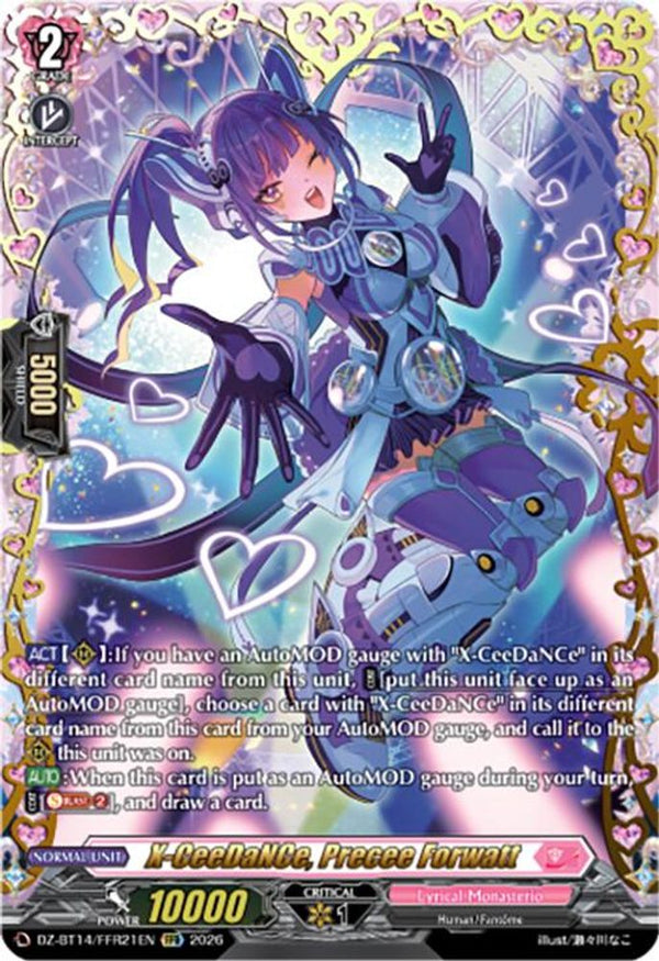X-CeeDaNCe, Precee Forwatt (FFR) - DZ-BT14/FFR21EN - Double Frame Rare